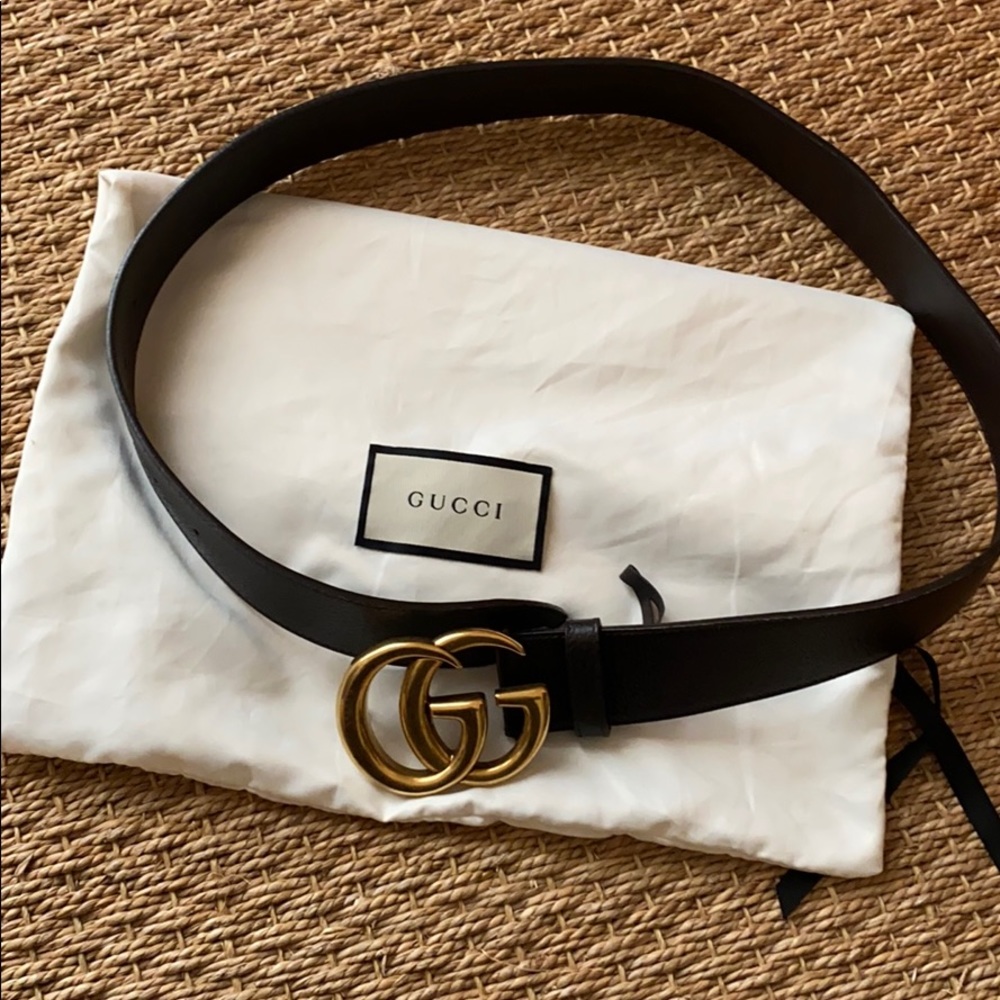 Authentic Gucci marmont wide belt